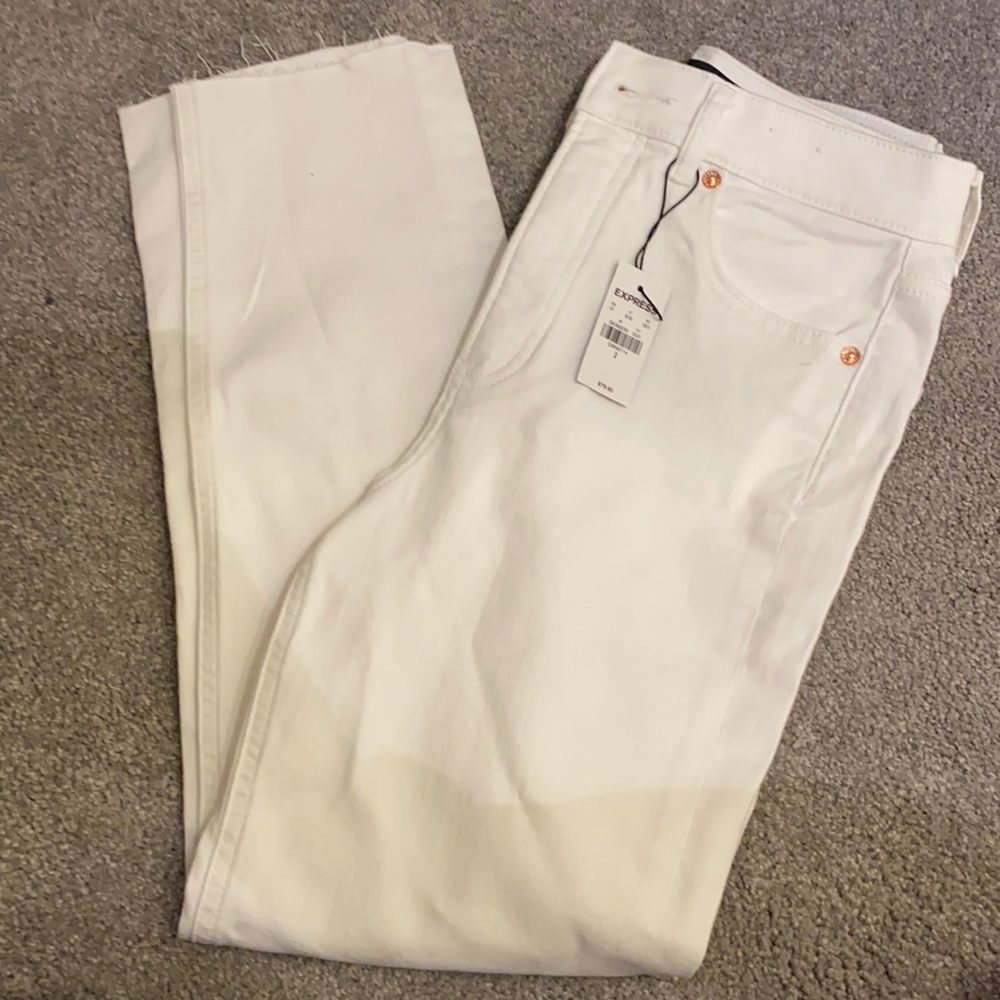 ***SOLD*** Express size 2 high rise white jeans